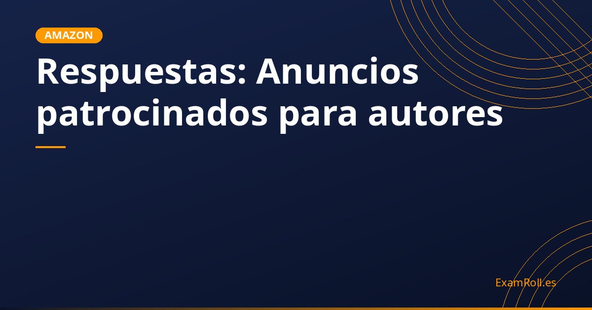 Respuestas: Anuncios patrocinados para autores
