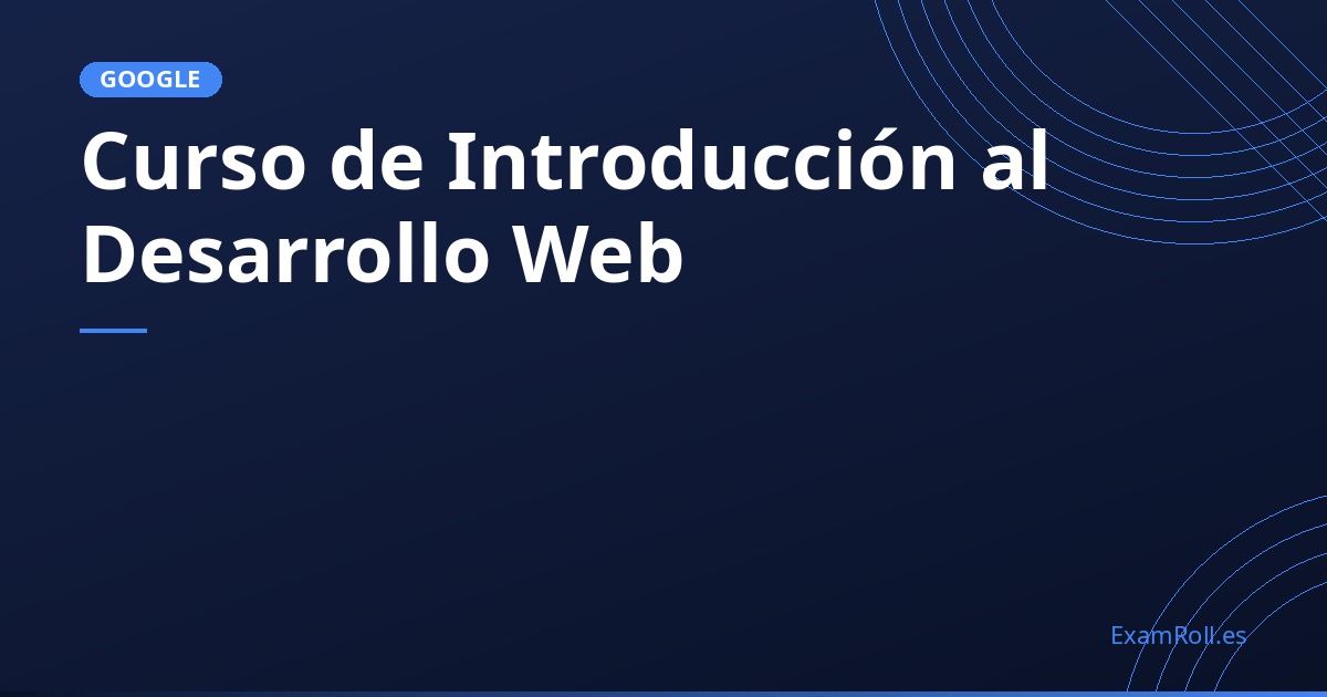 Curso de Introducción al Desarrollo Web